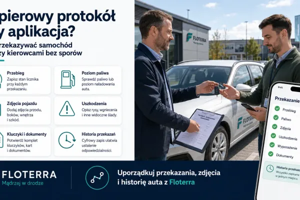 Papierowy protokół czy aplikacja? Jak przekazywać samochód między kierowcami bez sporów
